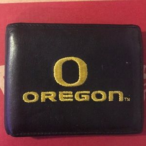 Oregon Ducks Leather Mens Wallet